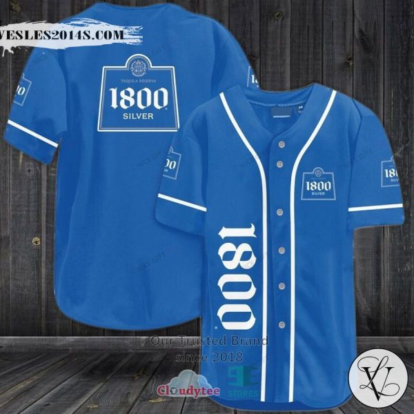 1800 Tequila logo blue Baseball Jersey