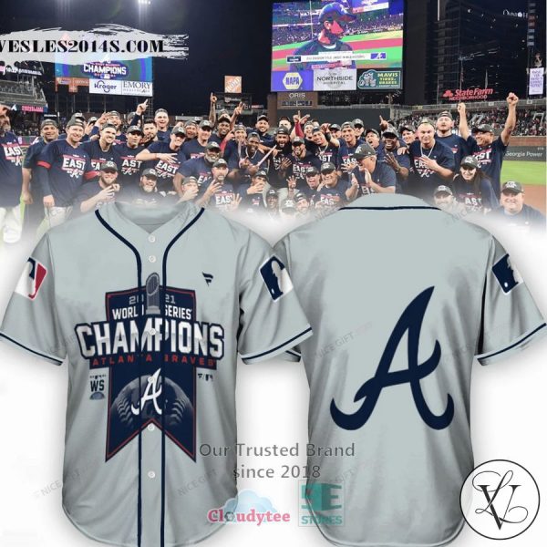 2021 World Series Champions Atlanta Braves Baseball Jersey