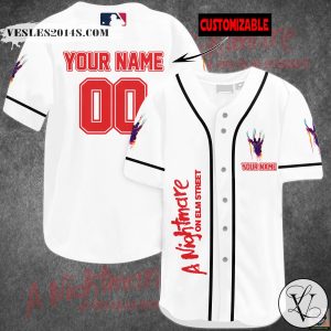 A Nightmare on Elm Street Personalized Baseball Jersey