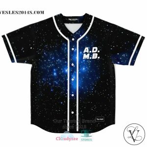 A.D.M.B One Piece logo galaxy Baseball Jersey