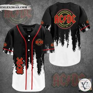 ACDC High Voltage Rock N’ Roll Band Baseball Jersey Shirt