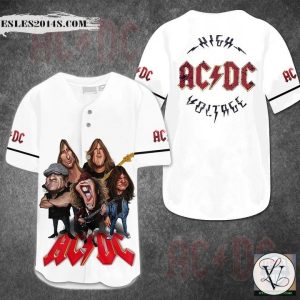 ACDC Rock Band Baseball Jersey Shirt