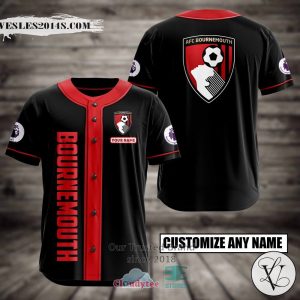 AFC Bournemouth Custom Name Baseball Jersey Shirt