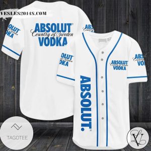 Absolut Vodka Country Of Sweden Baseball Jersey