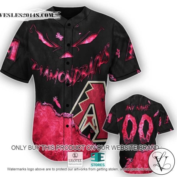 Arizona Diamondbacks Blood Personalized Baseball Jersey