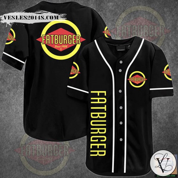 Fat Burger Baseball Jersey Shirt