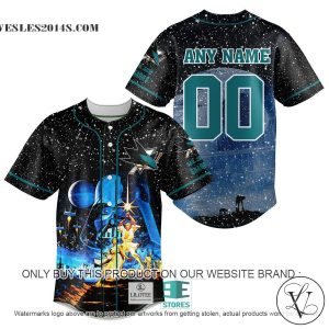 Personalized NHL San Jose Sharks With Star War Concepts Baseball Jersey