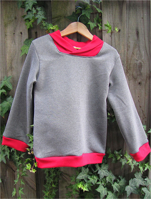 Varsity Cowl Neck Pullover