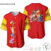 Winnie The Pooh Team All Over Print Red Baseball jersey